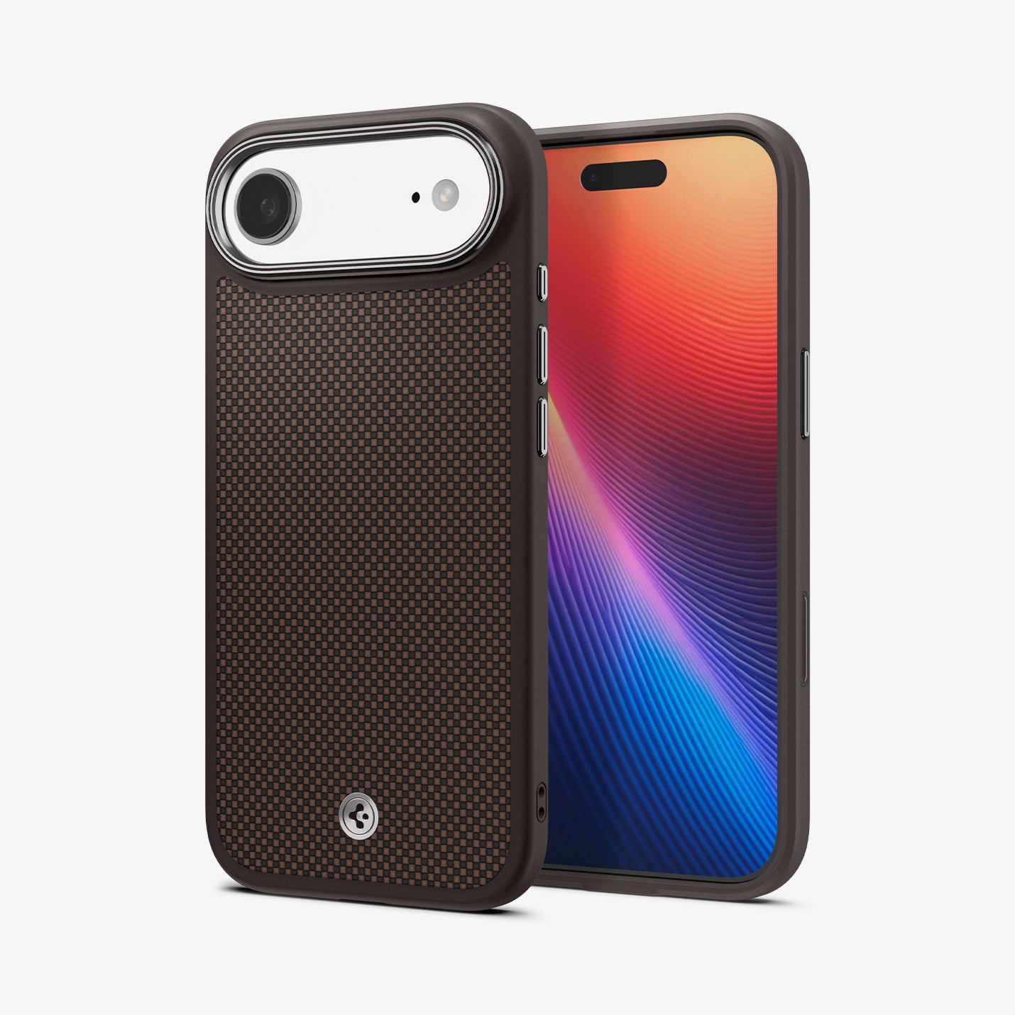 ACS10001 - iPhone 17 Air Urban Fit T (MagFit) in Mocha Brown showing the back and front