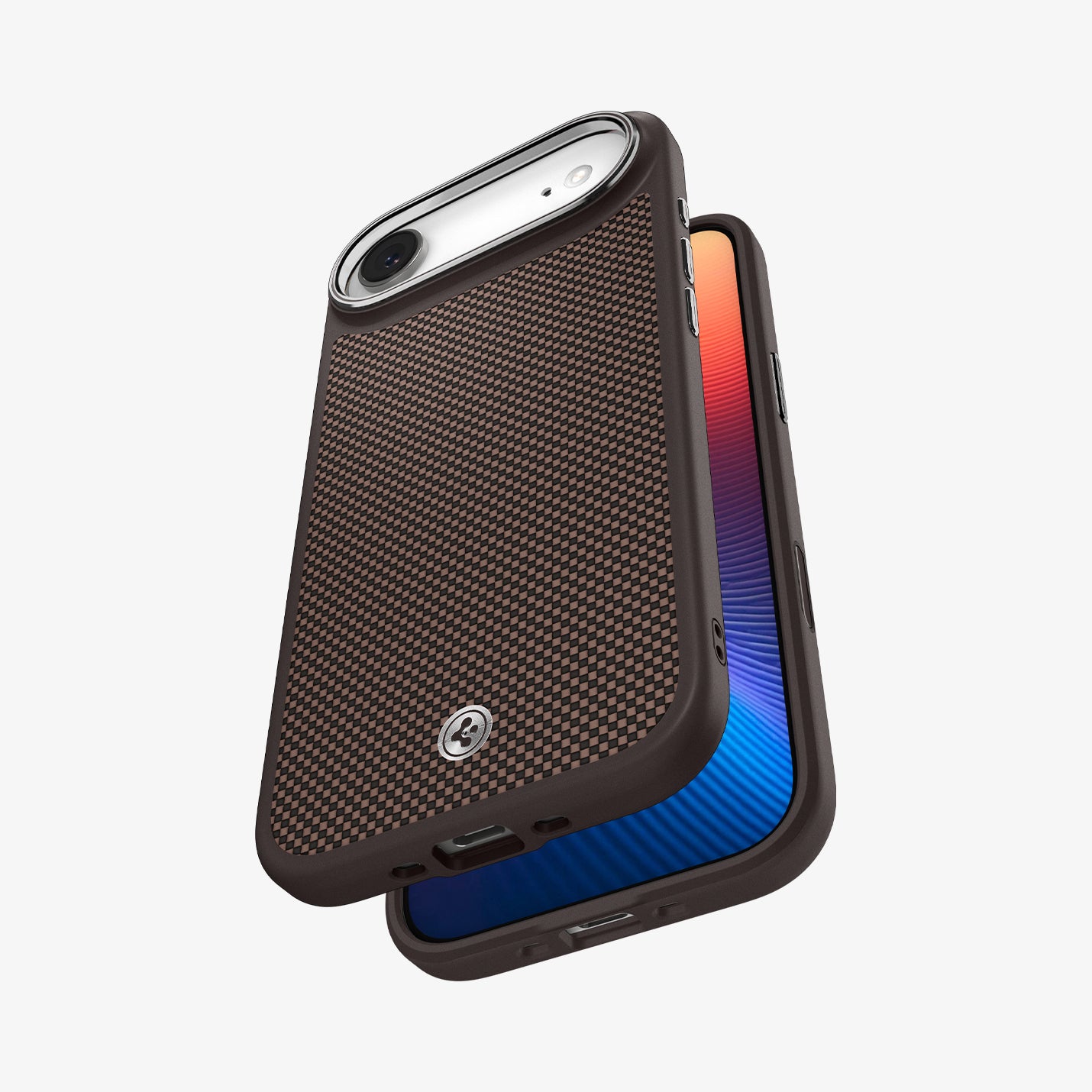 ACS10001 - iPhone 17 Air Urban Fit T (MagFit) in Mocha Brown showing the back and front