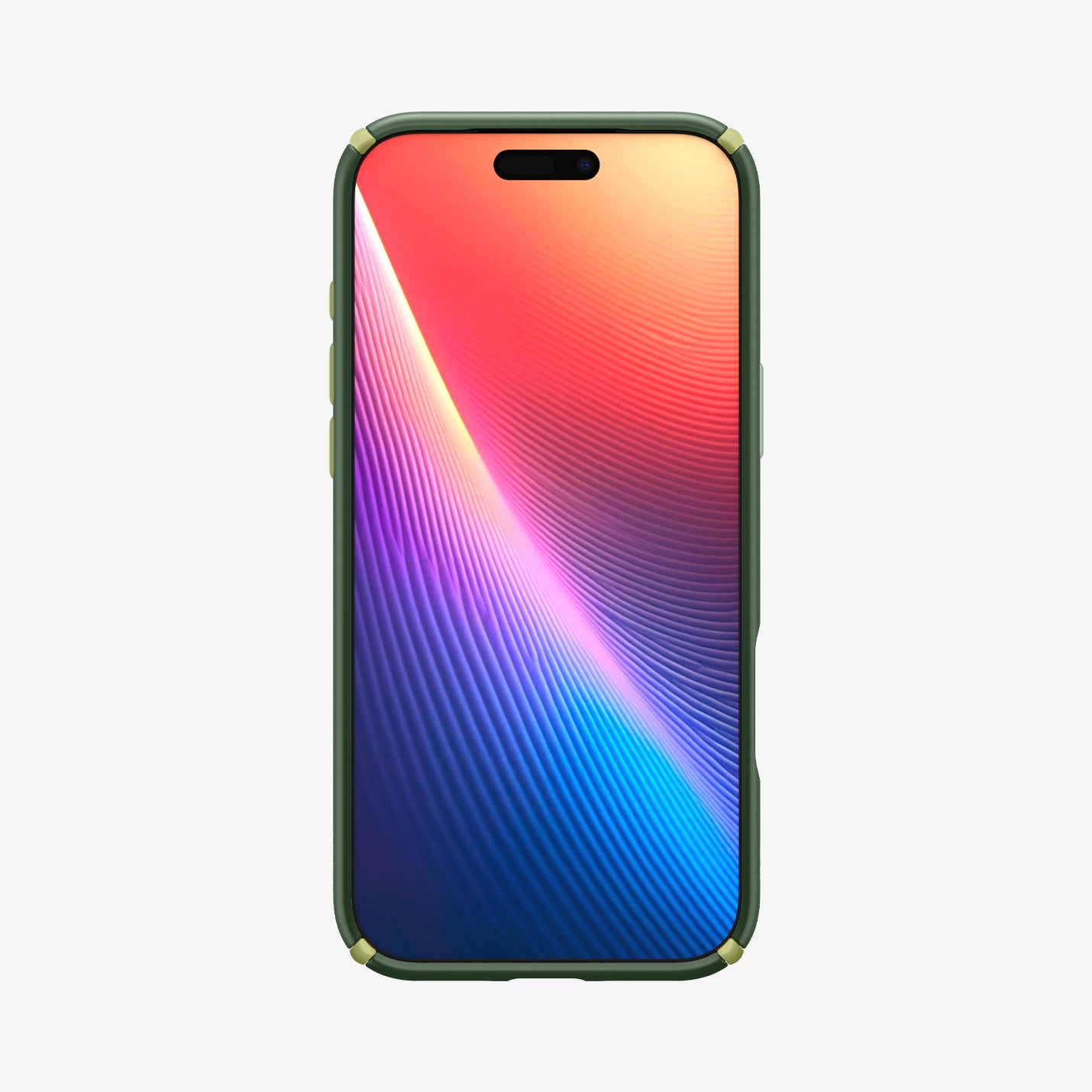 ACS09640 - iPhone 17 Pro Nano Pop Hybrid (MagFit) in Avo Green showing the front