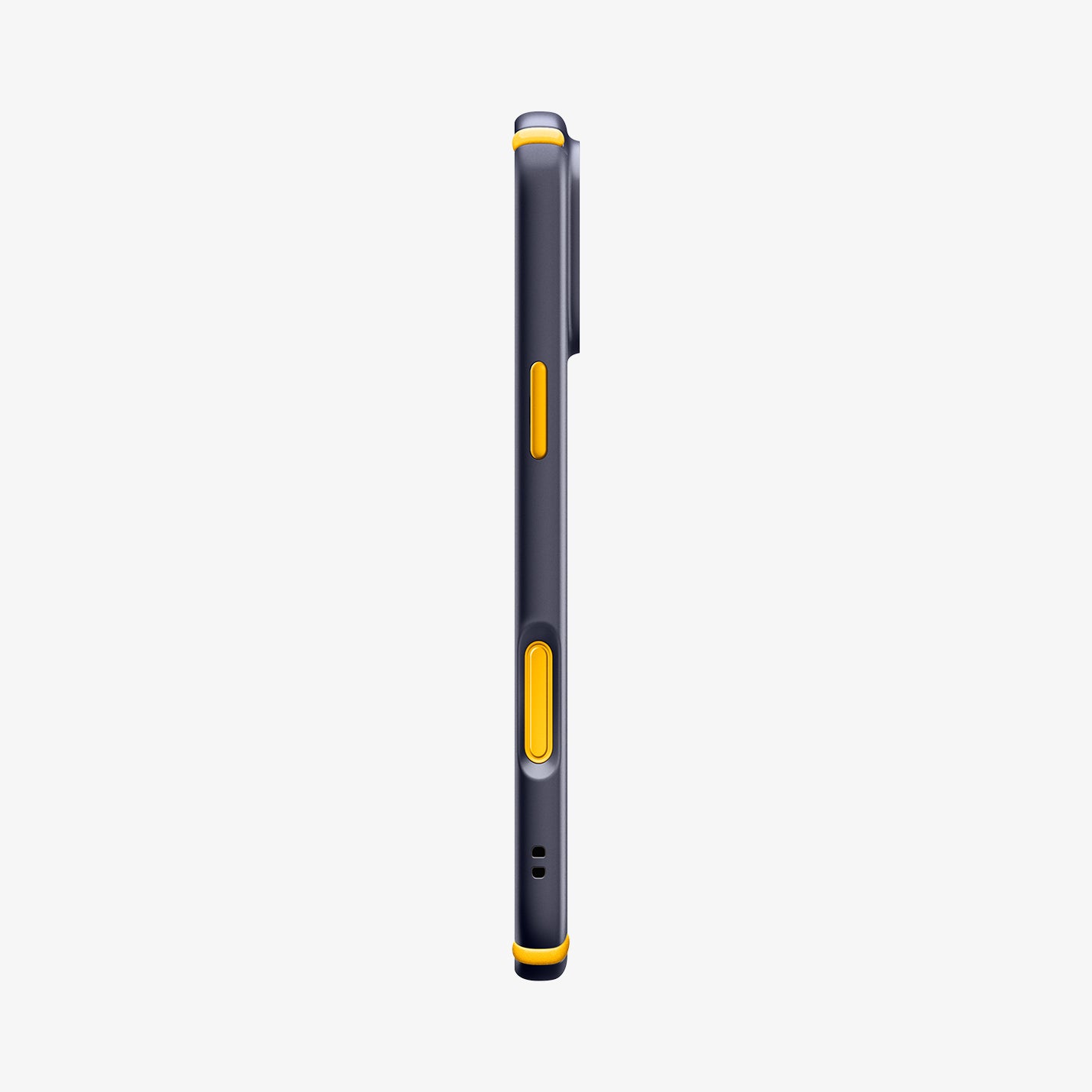 ACS09639 - iPhone 17 Pro Nano Pop Hybrid (MagFit) in Blueberry Navy showing the side