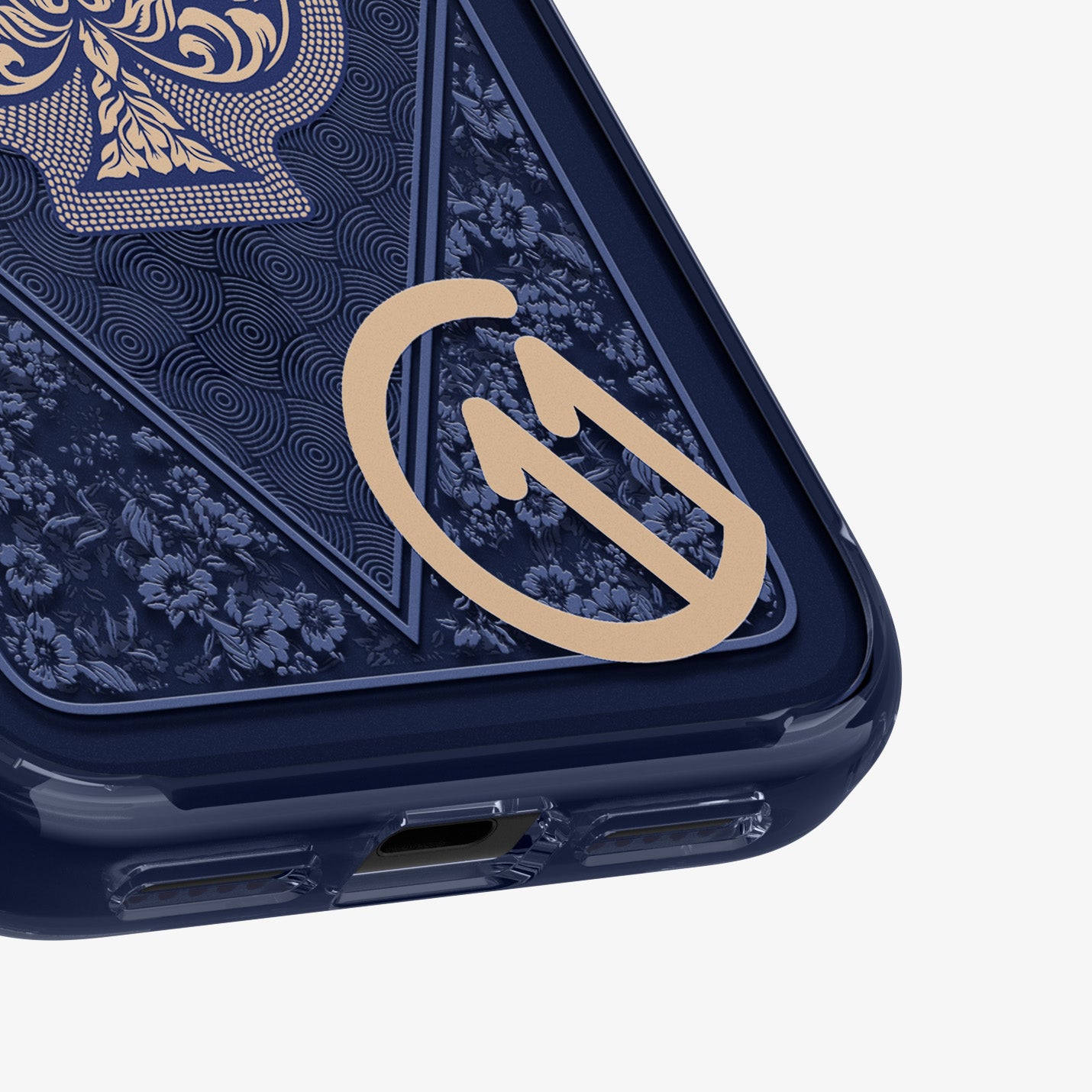 ACS10410 - iPhone 17 Pro Series Case c11 Fearless Edition (MagFit) showing the back zoomed in on c11 logo