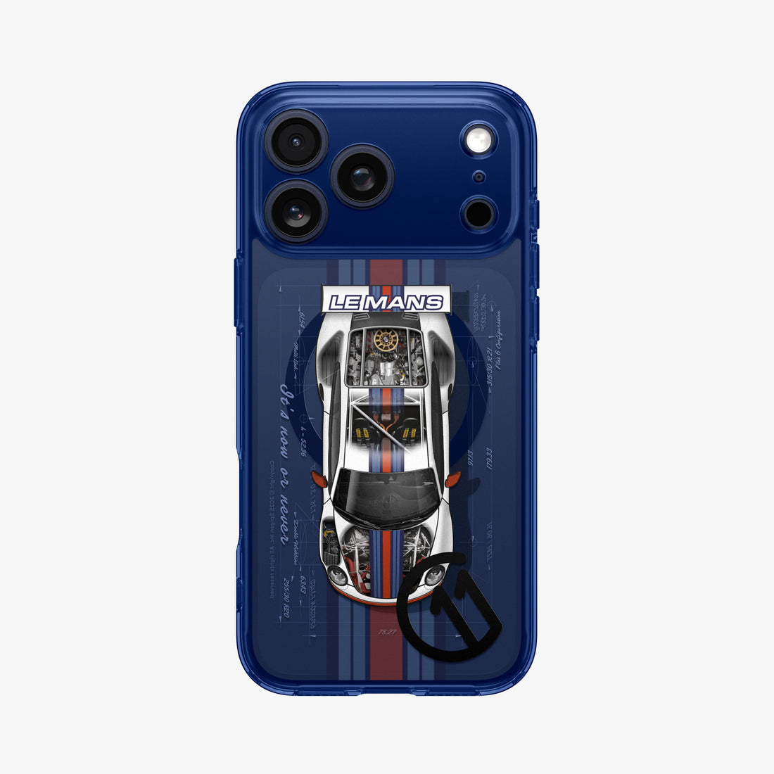 ACS10411 - iPhone 17 Pro Max Case c11 Le Mans Edition (MagFit) showing the back