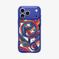 ACS11391 -  iPhone 17 Series C11 Palette case showing full back view with abstract brush artwork