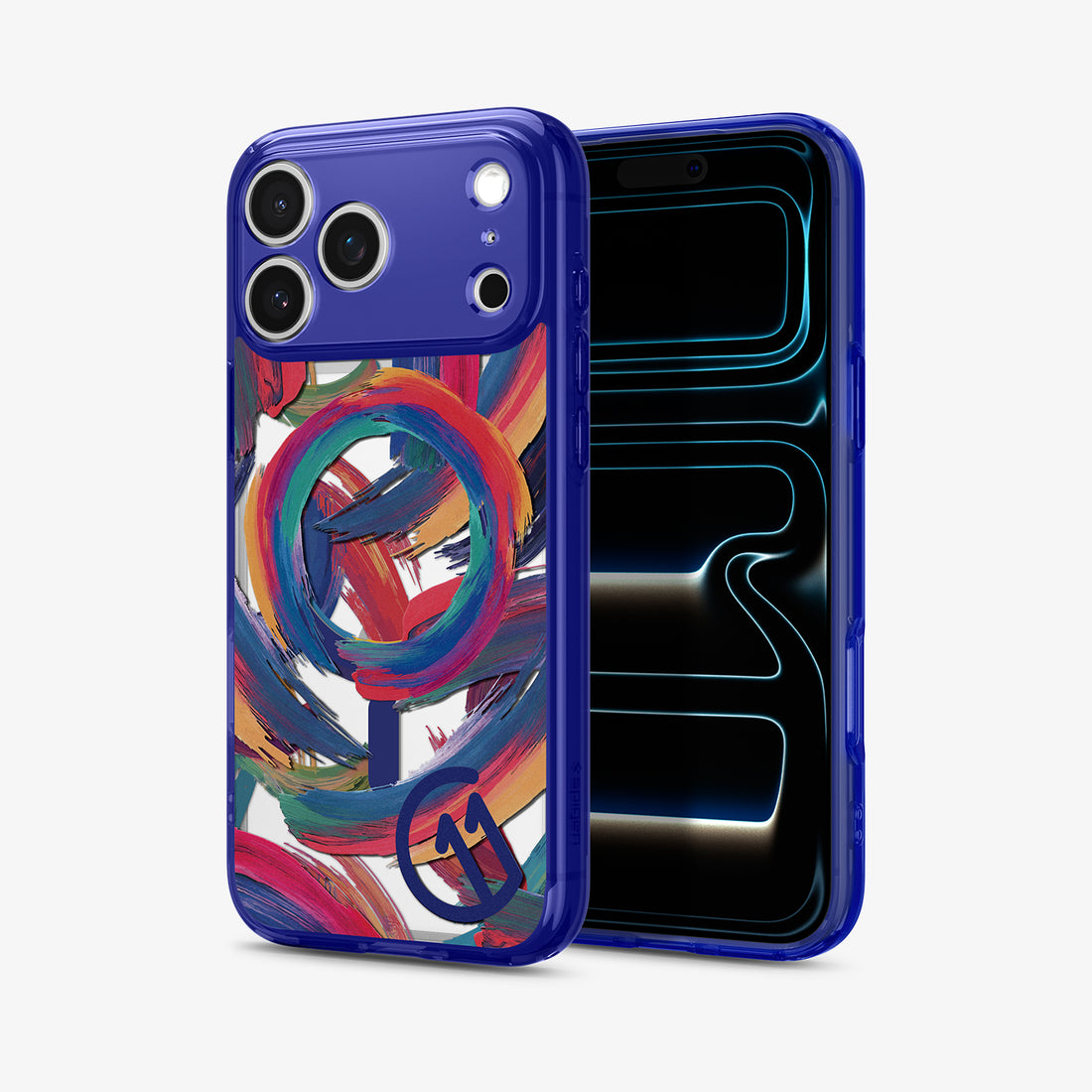 ACS11391 -  iPhone 17 Series C11 Palette case showing angled front and back view with camera area