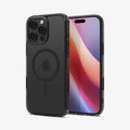 ACS08514 - iPhone 16 Pro Case Ultra Hybrid T (MagFit) in Frost Black showing the back, partial front and sides