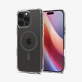 ACS08513 - iPhone 16 Pro Case Ultra Hybrid T (MagFit) in Graphite showing the back, partial front and sides