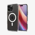 ACS08512 - iPhone 16 Pro Case Ultra Hybrid T (MagFit) in White showing the back, partial front and sides