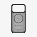 ACS09905CC - iPhone 18 Pro Max / iPhone 17 Pro Max Enzo Aramid T (Mag Fit) Black Silver showing the inner case structure with an integrated magnetic ring and protective lining