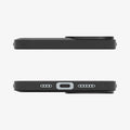 ACS06480 - iPhone 15 Case Core Armor (MagFit) in Matte Black showing the top and bottom