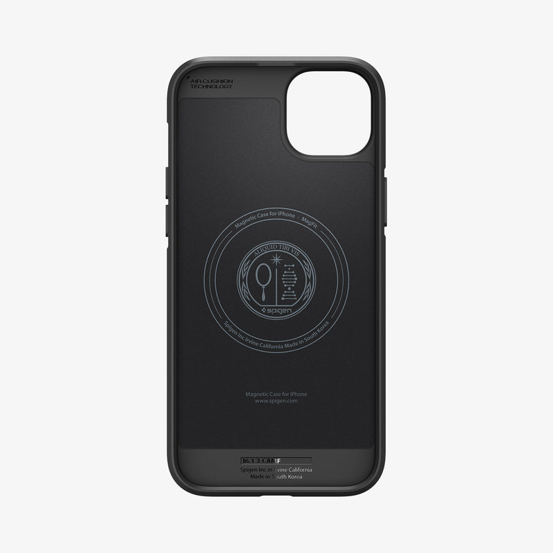 ACS06480 - iPhone 15 Case Core Armor (MagFit) in Matte Black showing the inner case