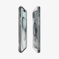 ACS06666 - iPhone 15 Plus Case Ultra Hybrid S (MagFit) in black showing the sides, partial front and back