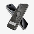 ACS06584 - iPhone 15 Pro Max Case Ultra Hybrid S (MagFit) in graphite showing the back, front and sides