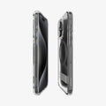ACS06584 - iPhone 15 Pro Max Case Ultra Hybrid S (MagFit) in graphite showing the sides, partial front and back