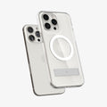 ACS06583 - iPhone 15 Pro Max Case Ultra Hybrid S (MagFit) in crystal clear showing the back and partial side