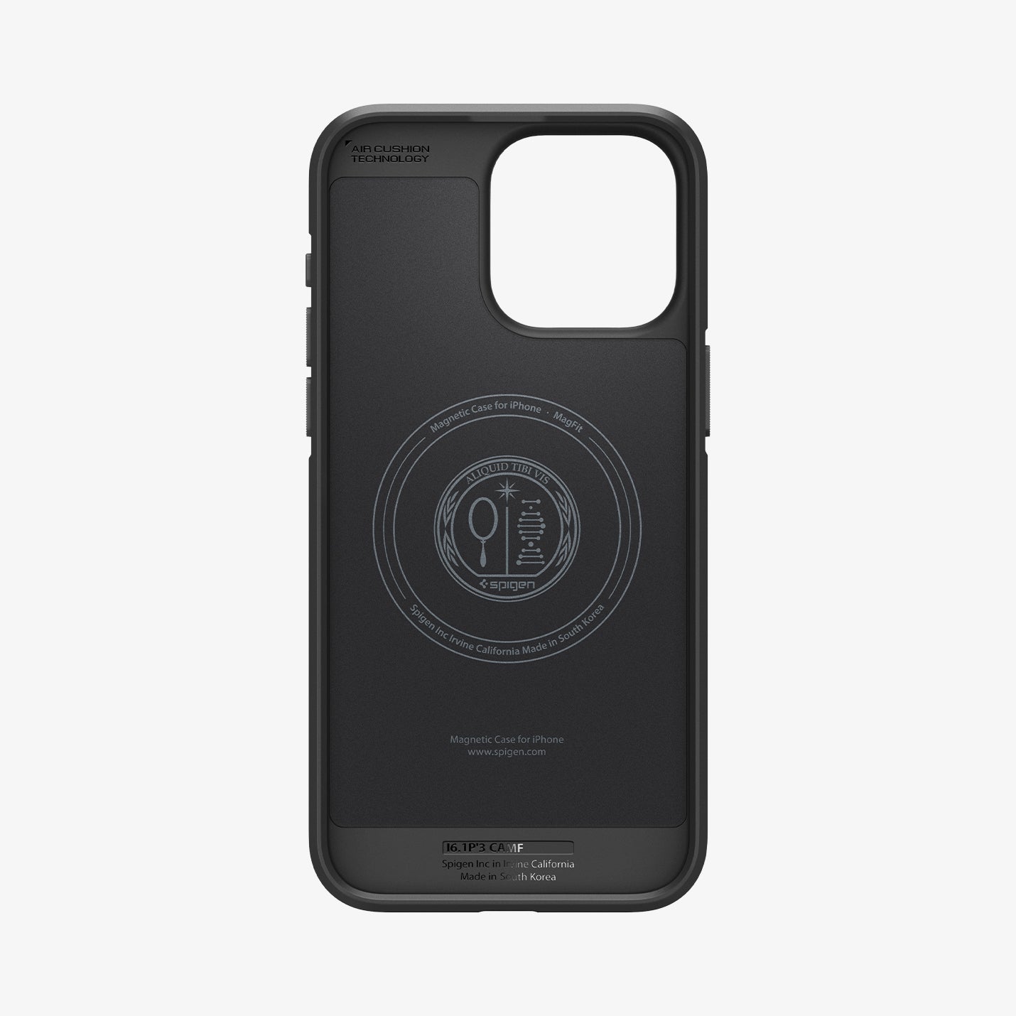 ACS06467 - iPhone 15 Pro Case Core Armor (MagFit) in Matte Black showing the inner case