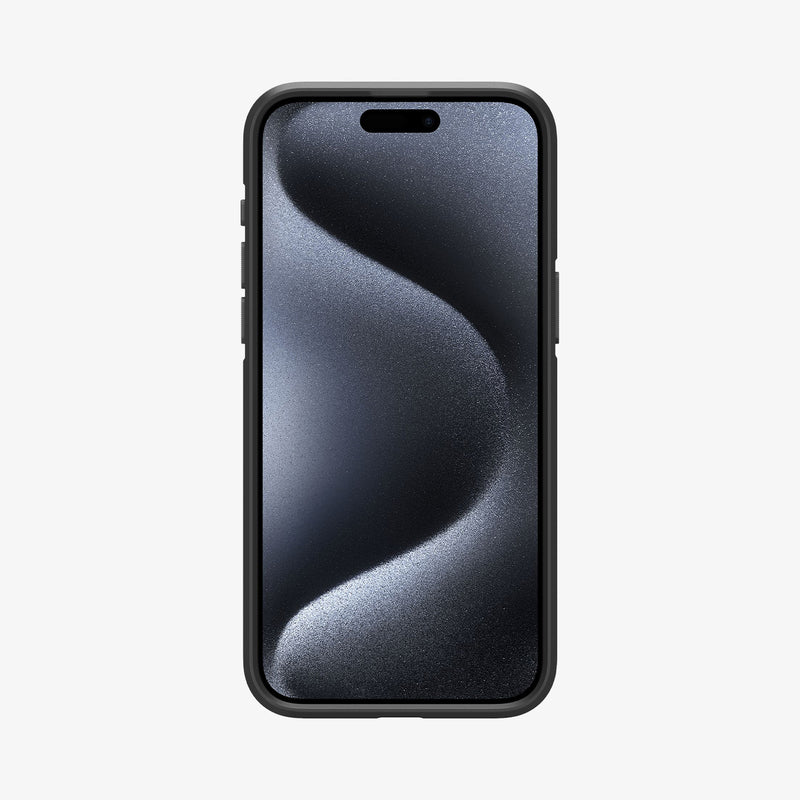 ACS06442 - iPhone 15 Pro Max Case Core Armor (MagFit) in Matte Black showing the front