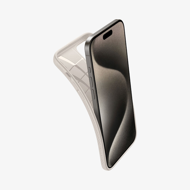 Spigen Liquid Air Armor - Funda diseñada para iPhone 15 Pro Max (2023),  color negro mate
