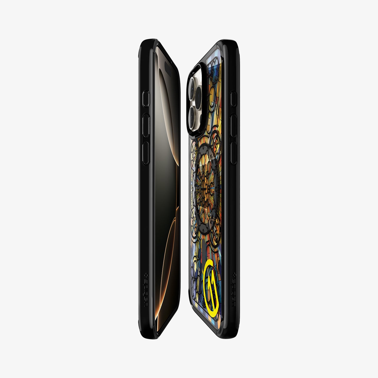 ACS09228 - iPhone 16 Pro Case c11 Series Magnolia Edition (MagFit + Camera Control) showing the partial front, partial back and sides