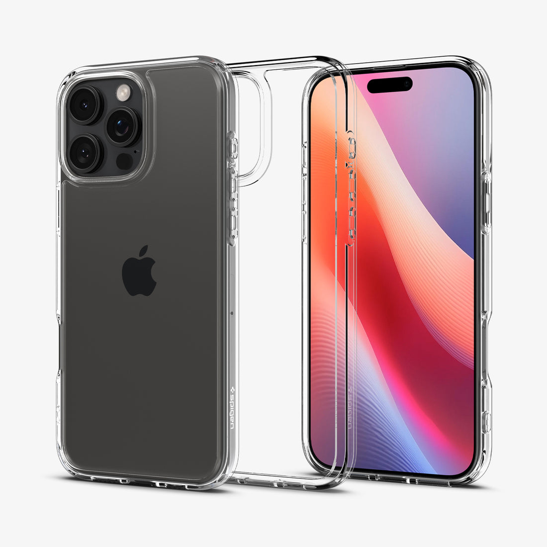 ACS07993 - iPhone 16 Pro Max Case Ultra Hybrid in Frost Clear showing the back