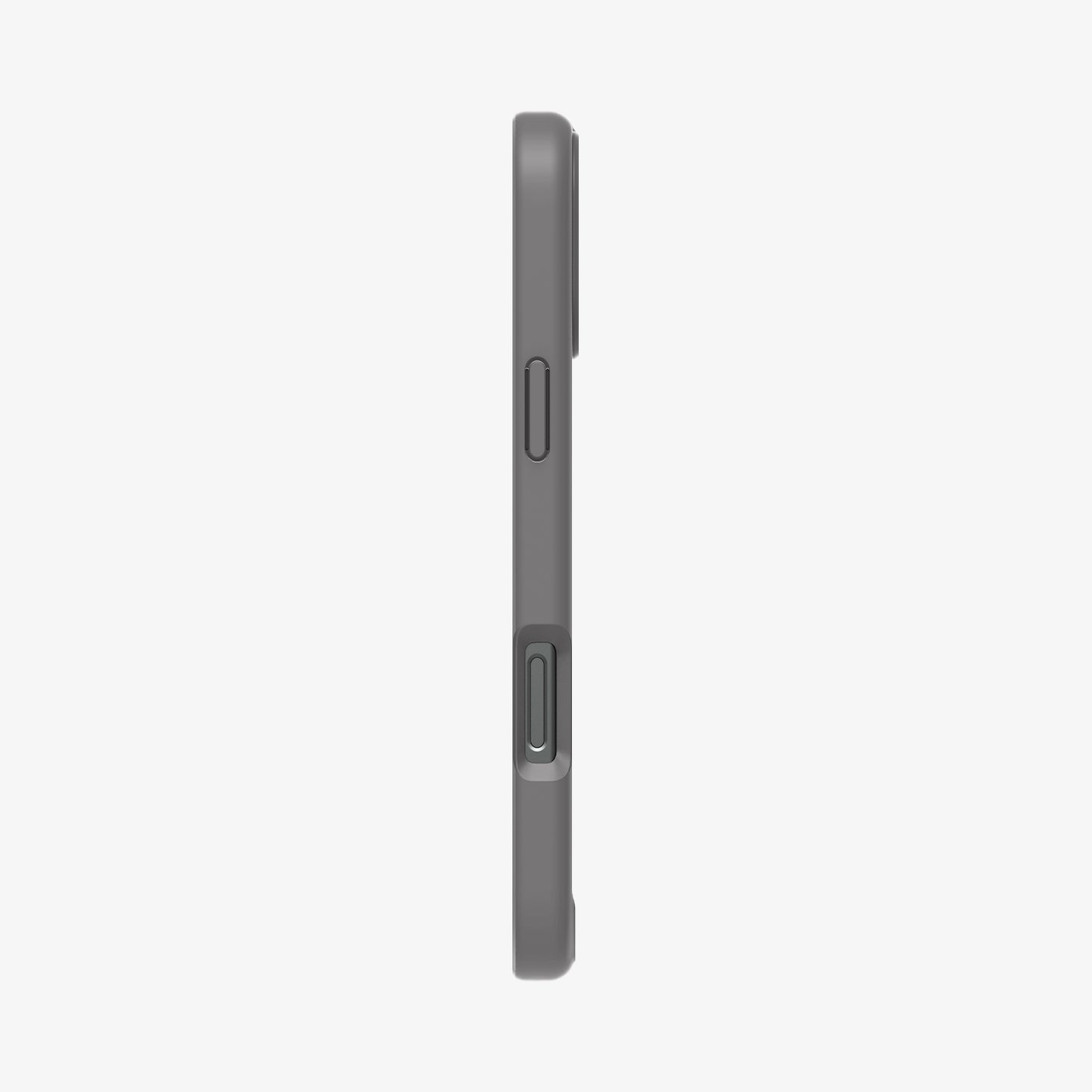 ACS08380 - iPhone 16 Pro Case Ultra Hybrid S (MagFit) in Frost Gray showing the side