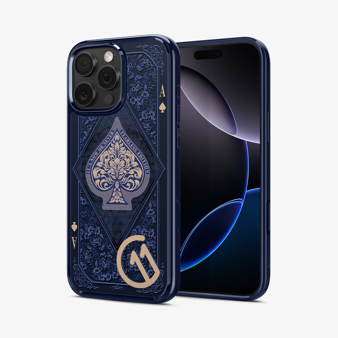 ACS09320 - iPhone 16 Pro Case c11 Series Fearless Edition (MagFit) in Fearless showing the back, partial front and sides