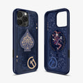ACS09320 - iPhone 16 Pro Case c11 Series Fearless Edition (MagFit) in Fearless showing the back(with the device), partial inner and sides