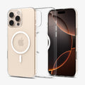ACS09315 - iPhone 16 Pro Max Case Thin Fit T (MagFit) in clear showing the back, inside and front