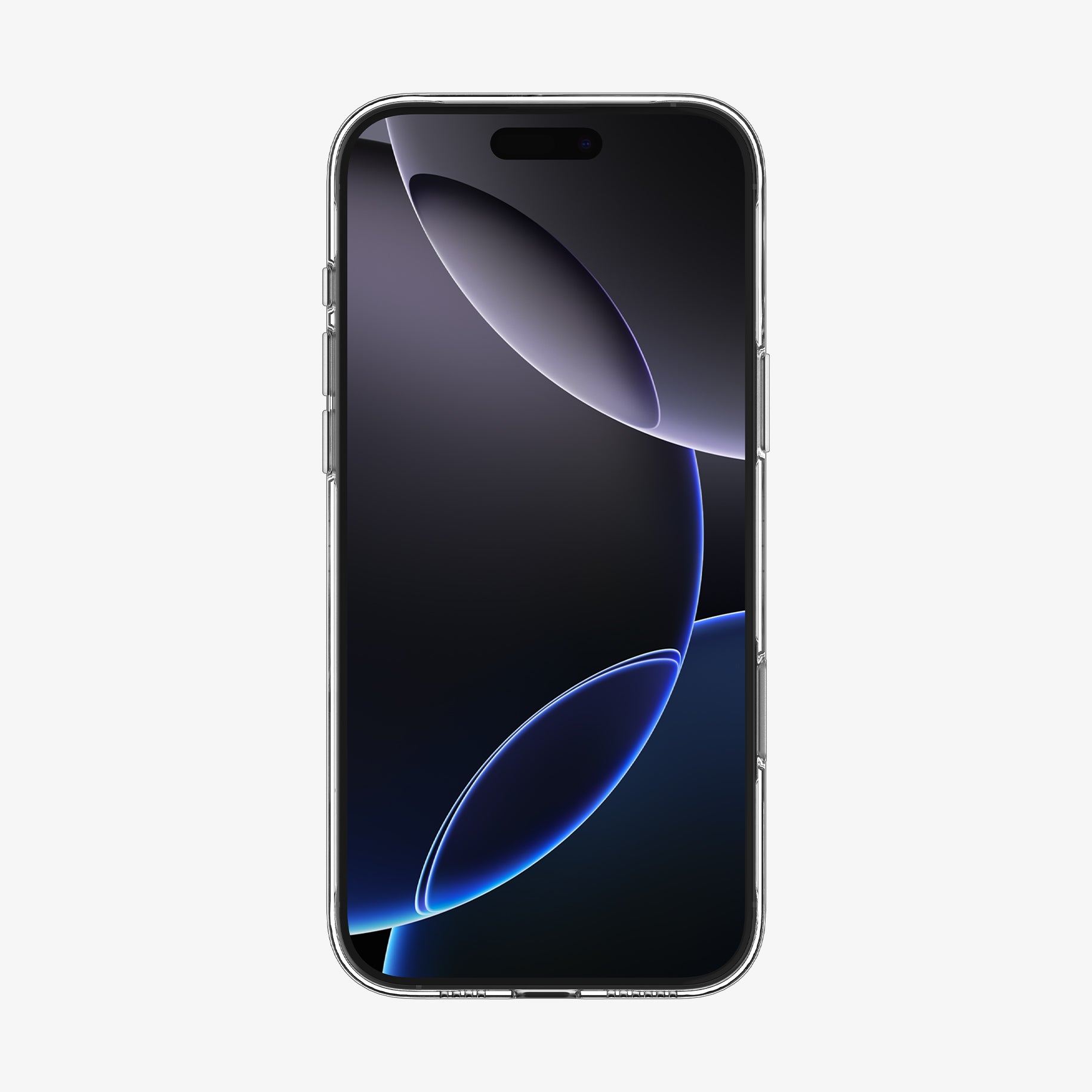 ACS09316 - iPhone 16 Pro Case Thin Fit T (MagFit) in clear showing the front