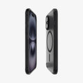 ACS09074 - iPhone 16 Case Ultra Hybrid T (MagFit + Camera Control) in Frost Black showing the partial back, partial front and sides