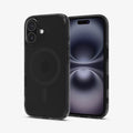 ACS09074 - iPhone 16 Case Ultra Hybrid T (MagFit + Camera Control) in Frost Black showing the back, partial front and sides