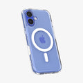 ACS09073 - iPhone 16 Case Ultra Hybrid T (MagFit + Camera Control) in White showing the back, partial side and bottom