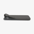 ACS09532 - iPhone 16e Case Liquid Air in Marble Gray showing the partial back and side while corner's partially lifted