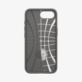 ACS09532 - iPhone 16e Case Liquid Air in Marble Gray showing the inner