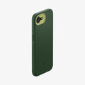 ACS09157 - iPhone 16e Case Nano Pop (MagFit) in Avo Green showing the back, partial top and side