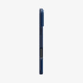 ACS08061 - iPhone 16 Plus Case Thin Fit (MagFit) in Navy Blue showing the side
