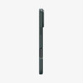 ACS08109 - iPhone 16 Pro Case Thin Fit (MagFit) in Abyss Green showing the side