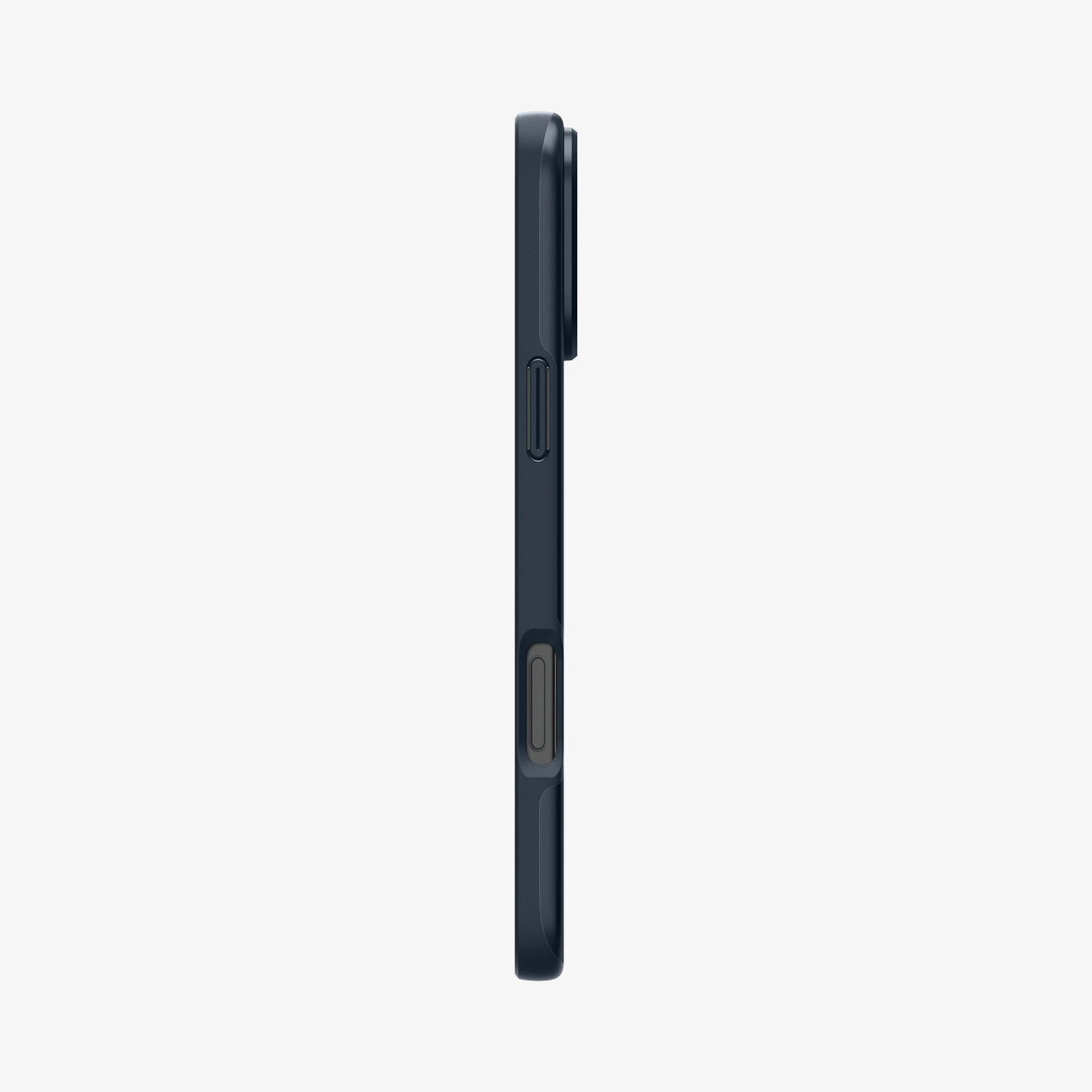 ACS07980 - iPhone 16 Pro Max Case Thin Fit (MagFit) in Metal Slate showing the side