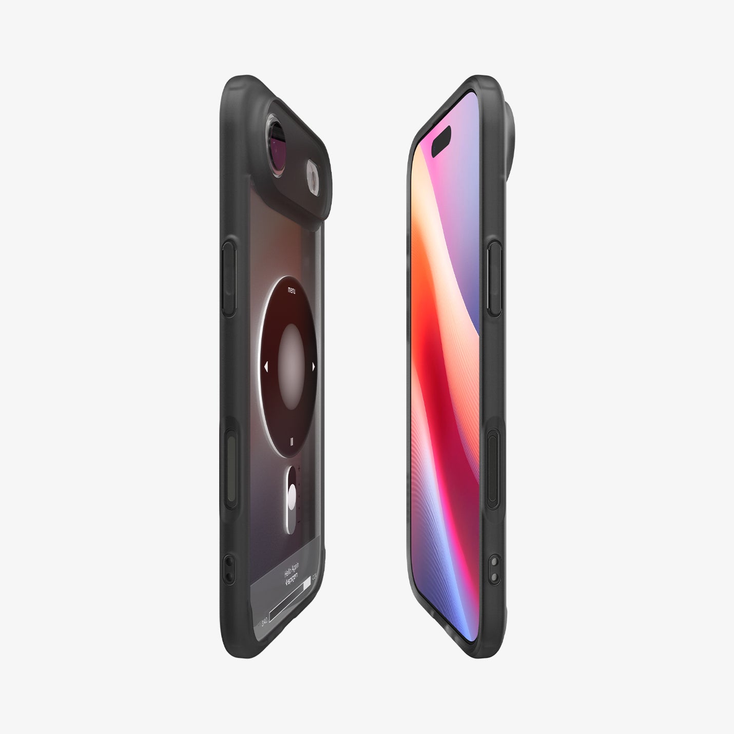 ACS10061 - iPhone 17 Air Ultra Hybrid Classic (MagFit) in Classic Black showing the partial front, partial back and sides