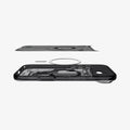 ACS10058 - iPhone 17 Air Ultra Hybrid Zero One (MagFit) in Zero One Black showing the multiple layers of case