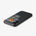 AGL10129 - iPhone 17 Optik Pro EZ Fit Lens Protector in blue showing the ez fit tray hovering above the camera lens