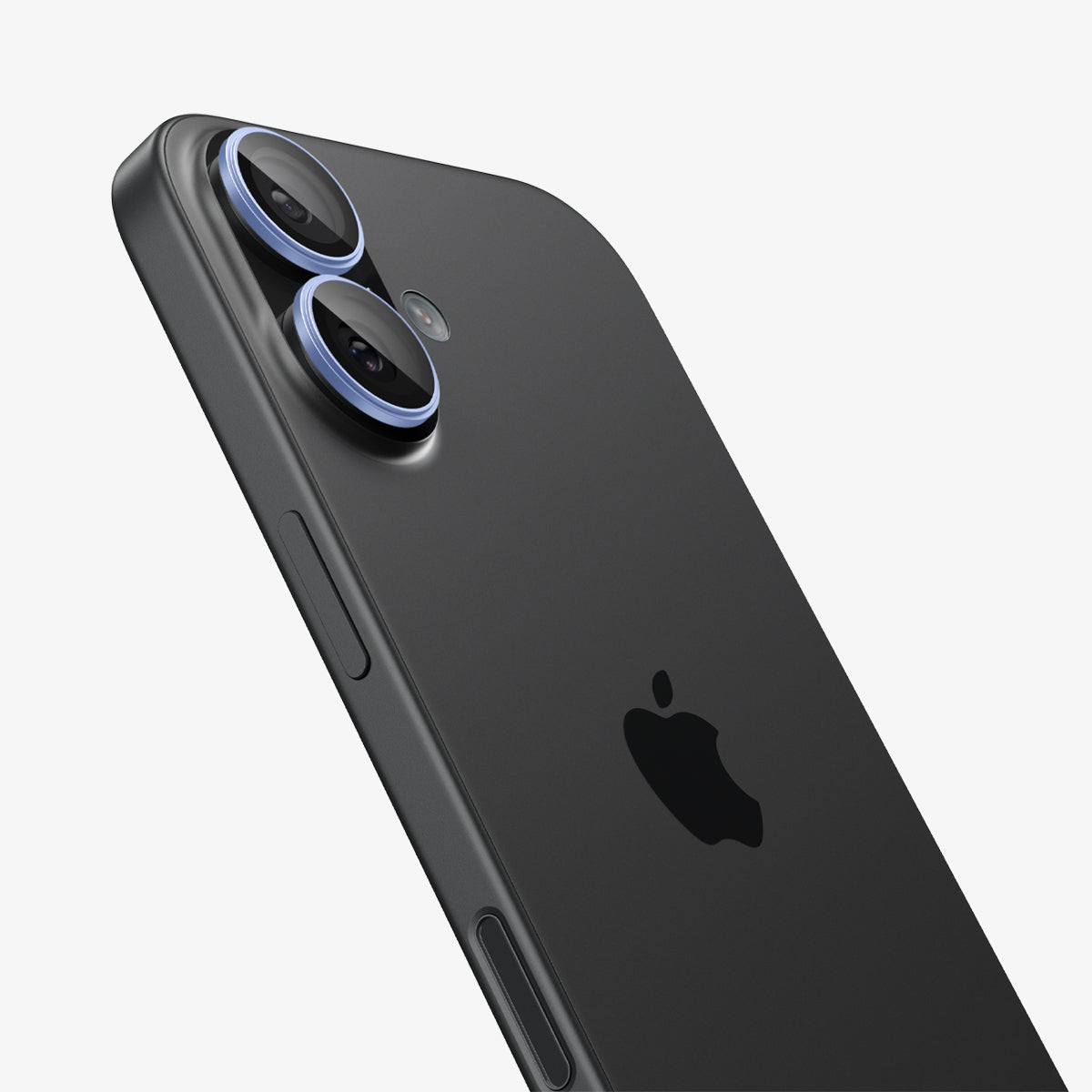 AGL10129 - iPhone 17 Optik Pro EZ Fit Lens Protector in blue showing the back and side