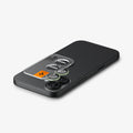 AGL10128 - iPhone 17 Optik Pro EZ Fit Lens Protector in green showing the ez fit tray hovering above the camera lens