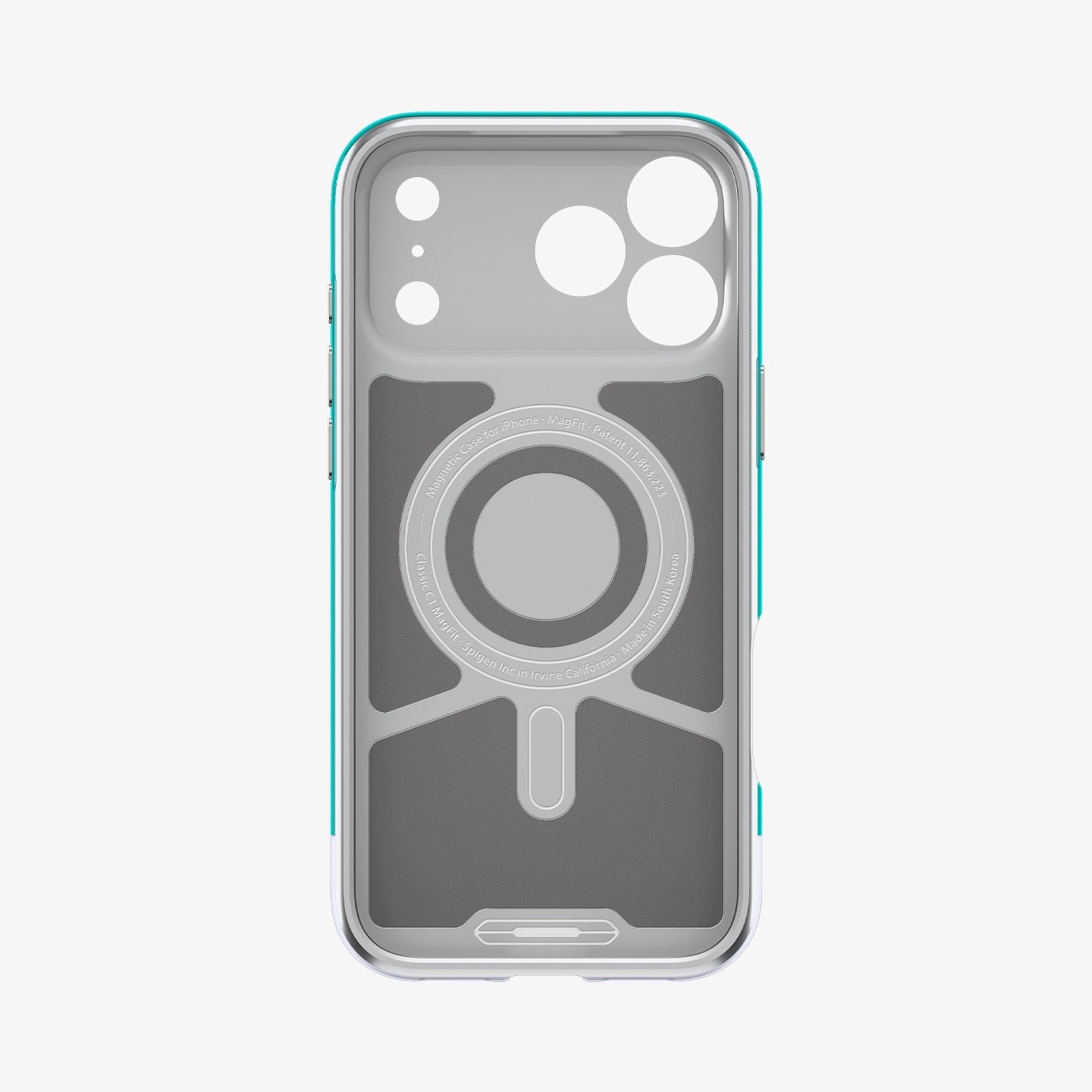 ACS09908 - iPhone 17 Pro Max Case Classic C1 (MagFit) in bondi blue showing the inside of case