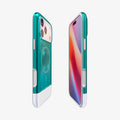 ACS09908 - iPhone 17 Pro Max Case Classic C1 (MagFit) in bondi blue showing the sides, partial front and back