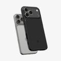 ACS10047 - iPhone 17 Pro Max Ultra Hybrid T (MagFit) in Matte Black showing the inner layer hovering from the case