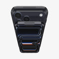 ACS10047 - iPhone 17 Pro Max Ultra Hybrid T (MagFit) in Matte Black showing front and back