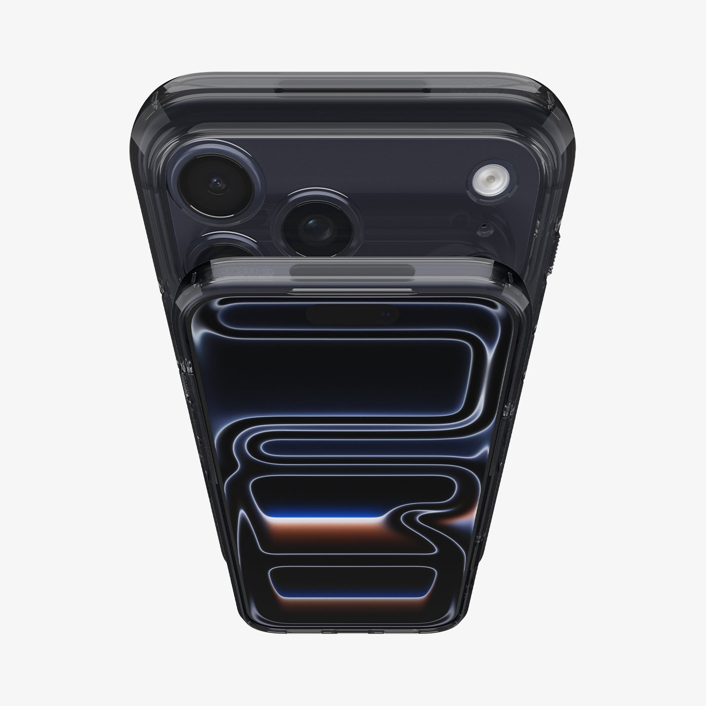ACS10047 - iPhone 17 Pro Max Ultra Hybrid T (MagFit) in Matte Black showing front and back