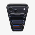 ACS10047CA - iPhone 18 Pro Max / iPhone 17 Pro Max Ultra Hybrid T (Mag Fit) in Matte Black showing front and back camera