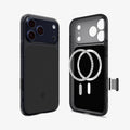 ACS10047 - iPhone 17 Pro Max Ultra Hybrid T (MagFit) in Matte Black showing magfit