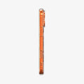 ACS10468 - iPhone 17 Pro Max Ultra Hybrid T (MagFit) in Glossy Orange showing the side
